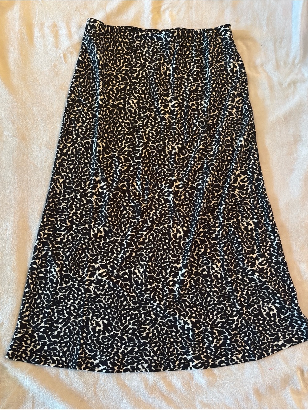 Target Black and White Leopard Print Maxi Skirt